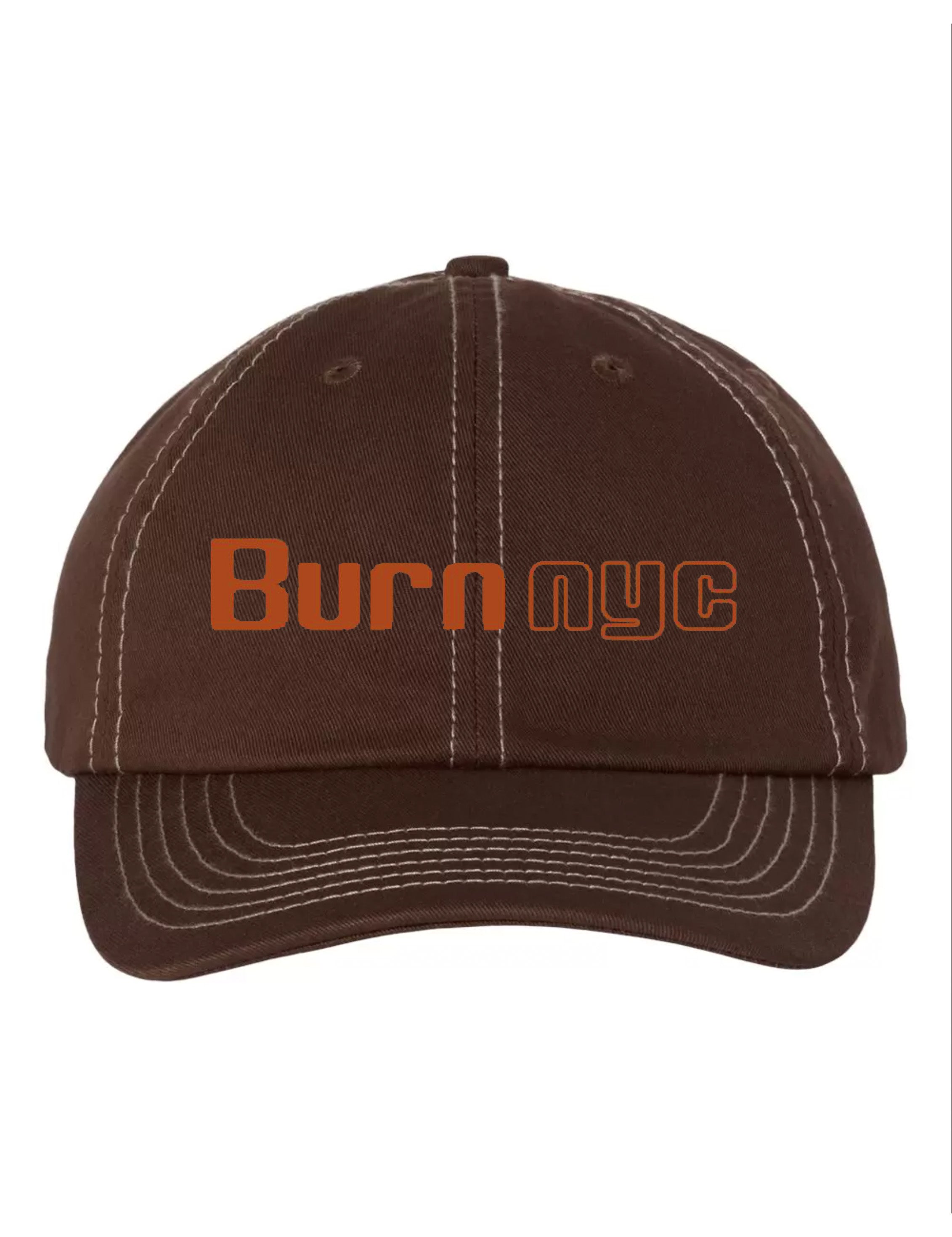 Stitched Brown Cap